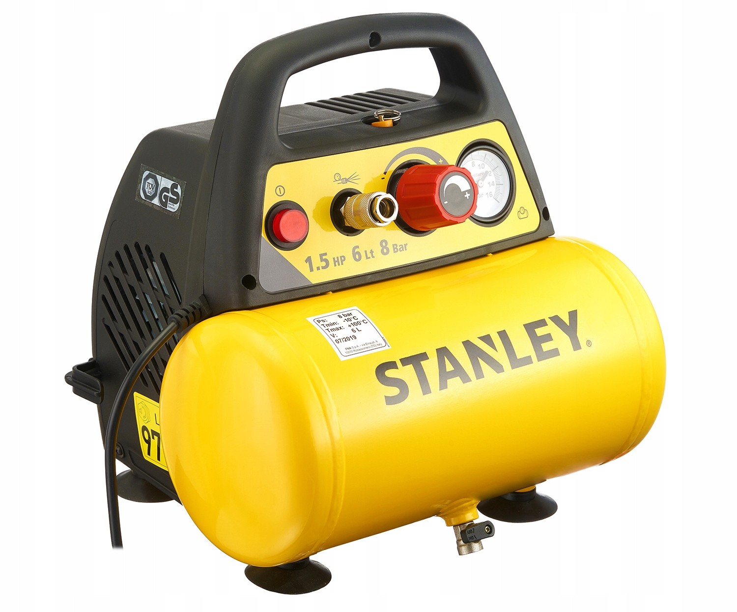 BEZOLEJOVÝ KOMPRESOR 6L 230V 8 BAR STANLEY